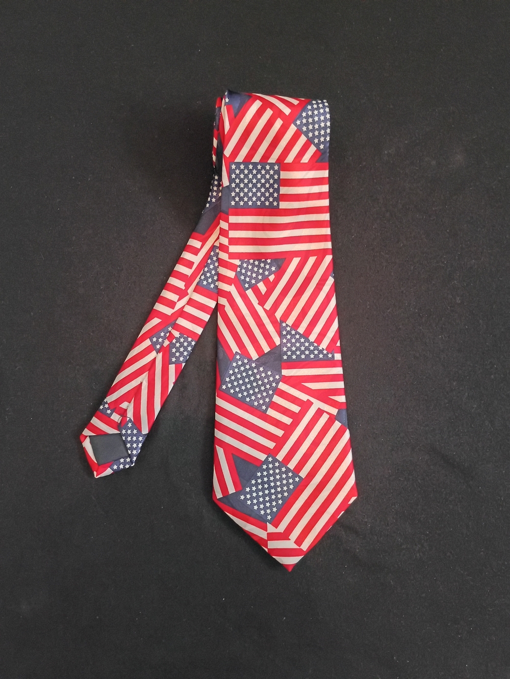 Steven Harris American Flag Tie - Red, White & Blue